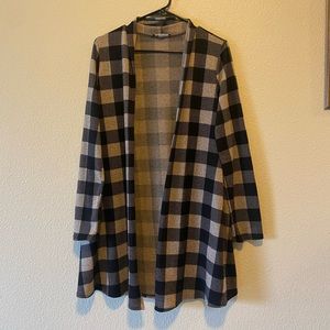 Plaid Cardigan
